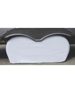 ADCO White Double Axle Tyre Guard 27-29I API 3923