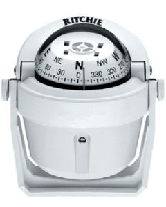 Ritchie Navigation Explorer Compass White-Bkt/Mt RIT B51W