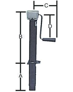 Bal 2000 Lb Sidewind Tongue Jack BPD 29025B