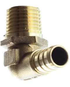 BRISTOL PRODUCTS ELBOW 1-2B X 1-2MPT BRASS PEX 49UTME33