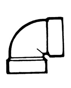 Lasalle Bristol (Bristol Prods) 1/4 Bend Vent 3In Abs Blp 632203