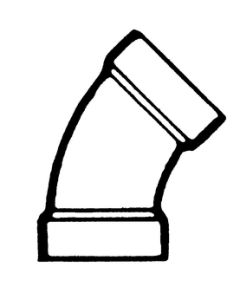 Lasalle Bristol 45 Elbow 1 1/2In ABS BLP 632501