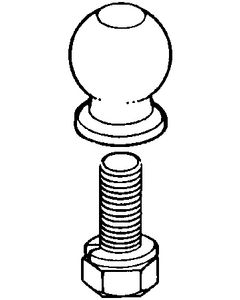 Brophy Ball-Chrome 1-7/8X3/4 Int Thrd BPH EI1CC