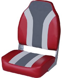 Wise Seating Classic  High Back Red/Gy/Char WIS 8WD1062LS933