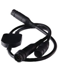 Y-Cable (25 pin to 25 & 8 pin) to attach a RealVision 3D (RV-xxx) Transducer & an Airmar (CP370 style connector) transducer to Axiom RV RAY-A80492