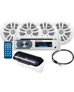 BOSS AUDIO SYSTEMS MARINE RECEIVER   SPEAKER PKG MCK508WB.64S