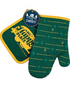 CAMCO RV OVEN MITT/POT HOLDER SET GRID CRV 53124