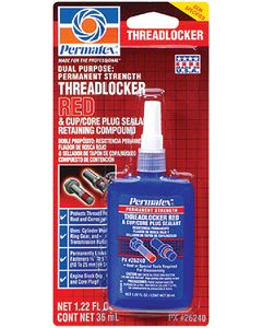 Permatex Red Permanent Threadlock 36Ml PTX 26240