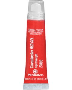 PERMATEX THREADLOCK GEL RED 5G TUBE 27005