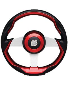 Uflex Steering Whl-Red Grip Slvr Spk UFX GRIMANIRS