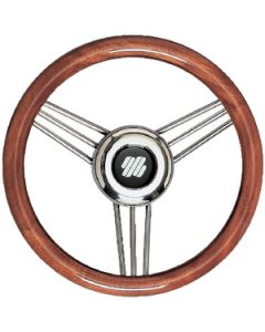 Uflex Steering Whl-Mahogany Ss Spks UFX V26
