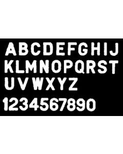 Letter Black Face/White Bevel 3In Ber 30Bwa