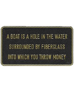 Bernard Engraving Fun Plaque A Boat Is BER FP054