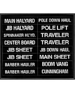 Bernard Engraving Labels For Sailboats 16/Pk BER IL01