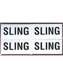 Bernard Engraving Identi Label Sling    4/Pk BER IL07