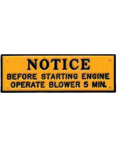 Bernard Engraving Operate Blower 5 Minutes BER P201