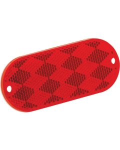 Bargman Oblong Reflector Red W/Mount Hole FUW 7178010
