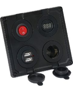 ATTWOOD MARINE POWER PANEL-12V 4-IN-1 14264-6