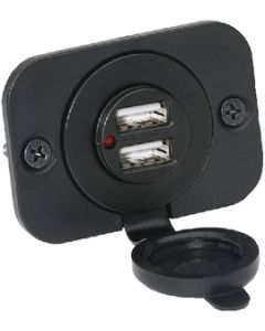 ATTWOOD MARINE ADAPTOR-12V DUAL USB 14268-6