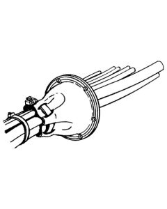 T-H Marine 4 1/2In Splashwell Cable Boot THM CB4DP