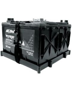 T-H Marine Dual Battery Tray W/Polystrap THM DBH27PDP