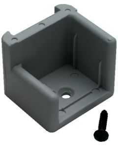 T-H Marine Door Stop Gray W/Ribs  Right THM DS1RDP