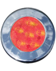 T-H Marine Led Recessed Puck 3 Bezels Red THM LED51848DP
