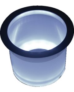 T-H Marine Waterproof White LED Lighted Rim Drink Holder THM-LEDLCHWDP