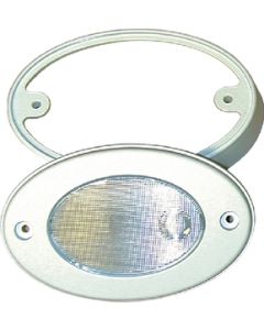 T-H Marine Led Oval Light W/Mount Rng Wht THM LEDOCL2KDP