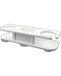 Taco Metals 2 Drink Holder W/ Catchall Pol TAC P012000W