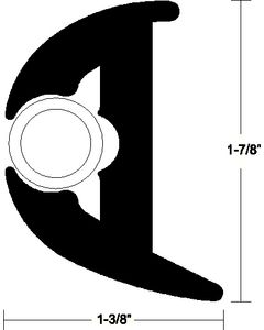 Taco Metals Flex Vinyl Rubrail Kit 50'Bl TAC V113426BBK502