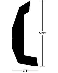 Taco Metals Rigid Vinyl Rub Rail 20'Black TAC V213670BKA20D1