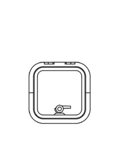 Lewmar 39910030 Low Profile Size 10 Rectangular Self Supporting Hatch LEW-39910030