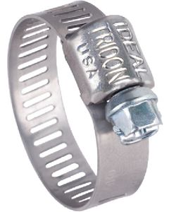 Ideal Micro-Gear 62P Series Hose Clamps 1/2 X 1-1/4 10 Pack IDE 5712