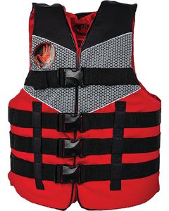BODY GLOVE VESTS PFD TWEEDLE NYL RED S-M 19289-RED-BLK S-M
