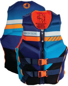 BODY GLOVE VESTS MENS PHANTOM PFD BLU/ORANGE 2X BGV 23224BLUORG2XL