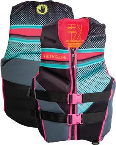 BODY GLOVE VESTS WMNS PHANTOM PFD AQUA/PINK XL BGV 23224WAQUPNKXL
