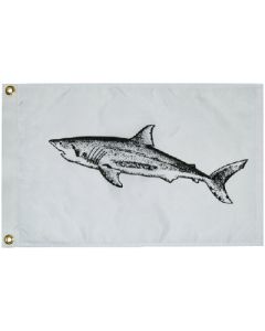 Taylor Flag 12Inx18In Nylon Mako Shar TAY 3218