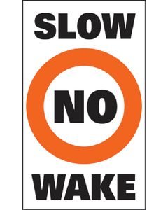 Taylor Buoy Label  No Wake  1Pr/Pk TAY 46181