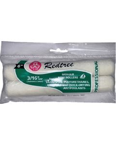 REDTREE MINI-ROLLER 2PK 6  MOHAIR 36032