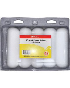 REDTREE MINI ROLLER 4  FOAM 10PK 36067