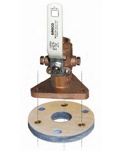 Groco Back Block 2 -2.5  Seacocks GRO BB3