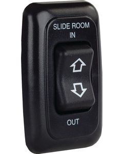 JR Products Single Slide-Out Switch W/ Bezel Bl JRP 12285
