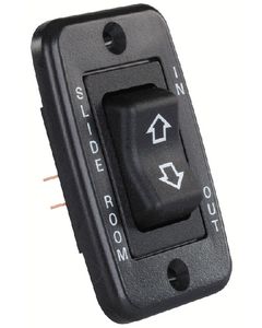 JR Products Single Low Profile Slide-Out Switch W/ Bezel Black JRP 12355