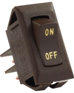 JR Products Labeled 12V On/Off Switch Brown JRP 12605