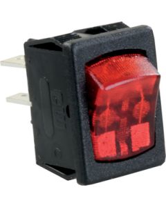 JR Products Mini-Illuminated On/Off 12V Switch Red/Black JRP 12765