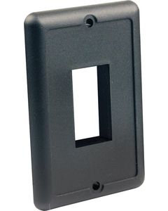 JR Products IP66 Single Switch Plate Black JRP 14045