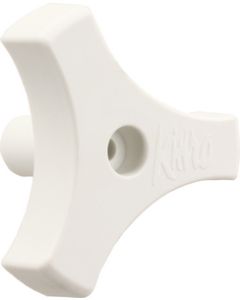 JR Products 9/16In Tri-Lug Window Knob White JRP 20165