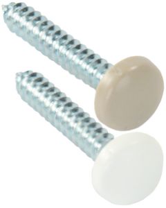 JR Products Kappet Screws W/Coverswhite JRP 20415
