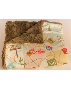 JR PRODUCTS THE THROW - TRAVEL MAP CC-005TM